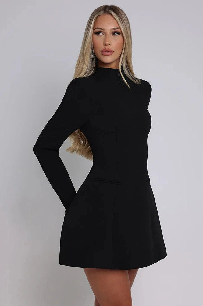 Elegant Slim Backless Bodycon Mini Dress