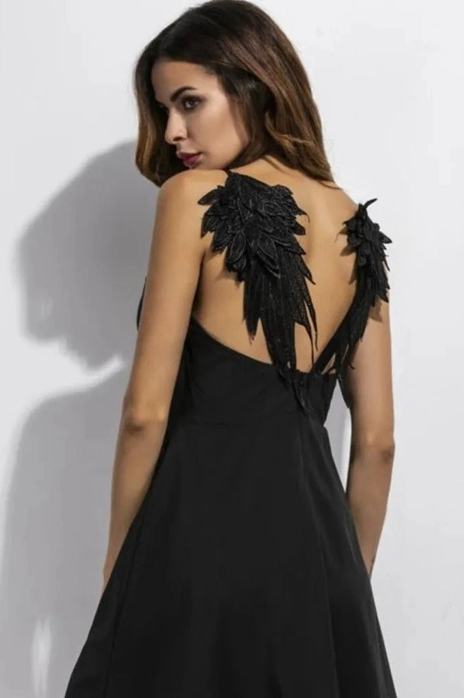 Spaghetti Strap Lace Mini Dress