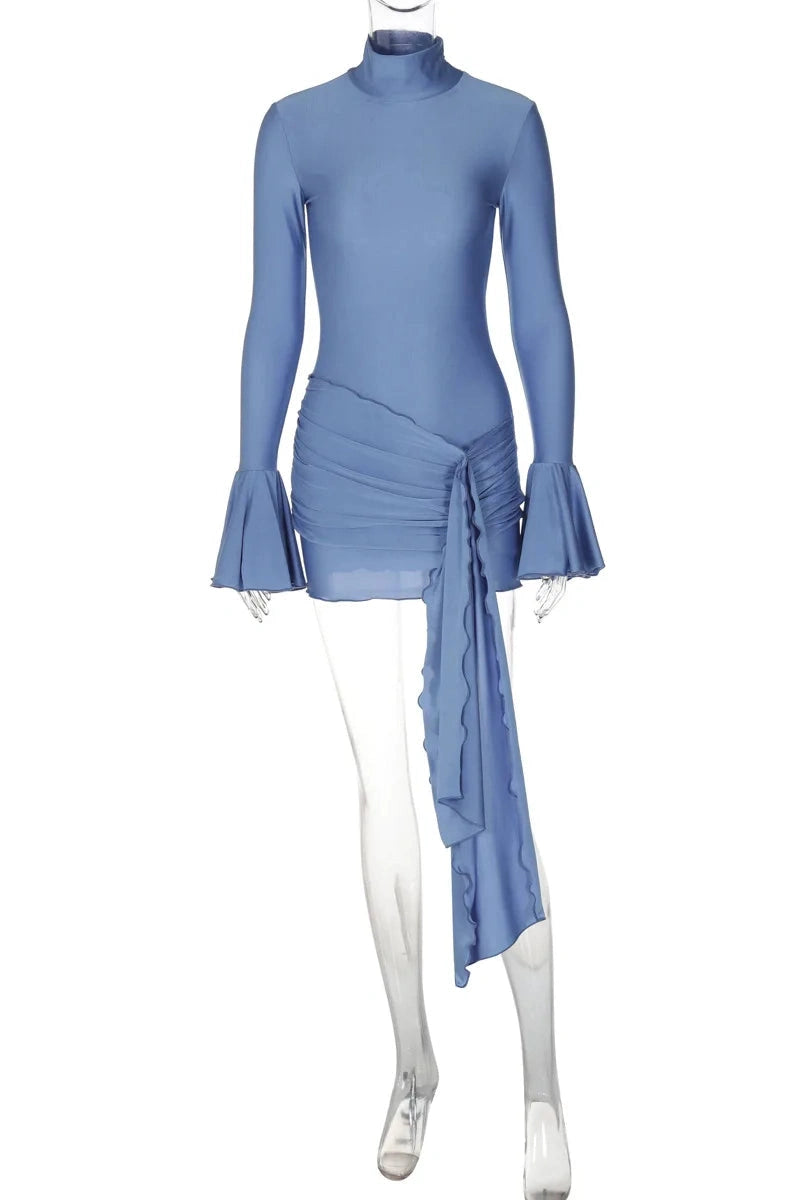 Elegant Long Sleeve Bodycon Mini Dress