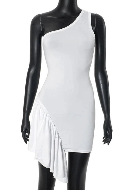 Bodycon High Waisted Backless Mini Dress