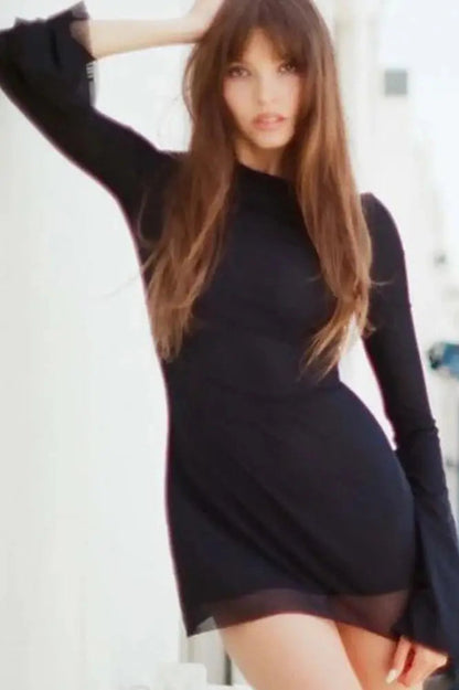 Mesh Mini Dress