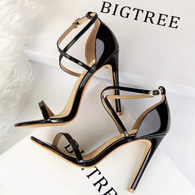 Sparkle Sequins Stiletto Heels Women Pumps - 10 Cm Sexy High