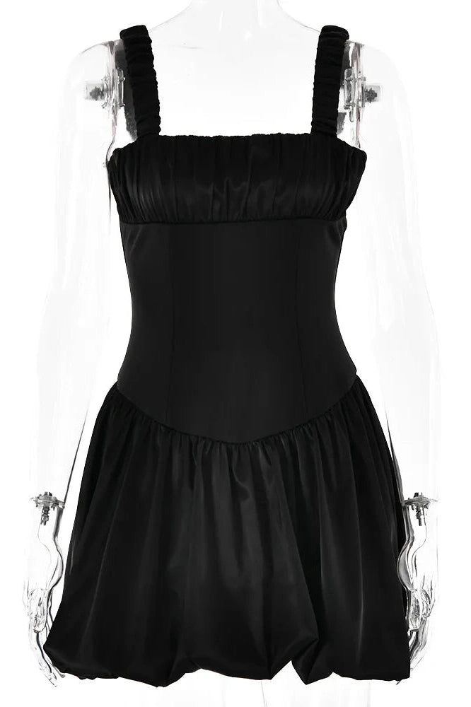 Sleeveless Pleated Mini Dress