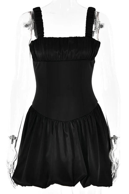 Sleeveless Pleated Mini Dress