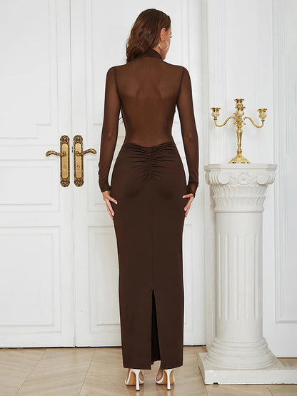 Bethany Mesh Patchwork Dress