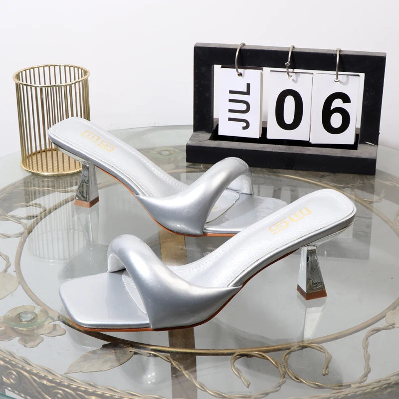 Women’s Open-Toed Sandals With 7Cm Thin Heels
