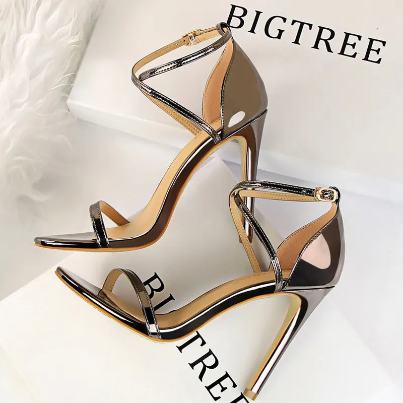 Sparkle Sequins Stiletto Heels Women Pumps - 10 Cm Sexy High