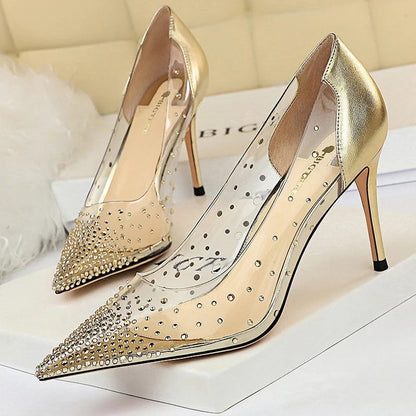 Transparent Stiletto Wedding Shoes For Women