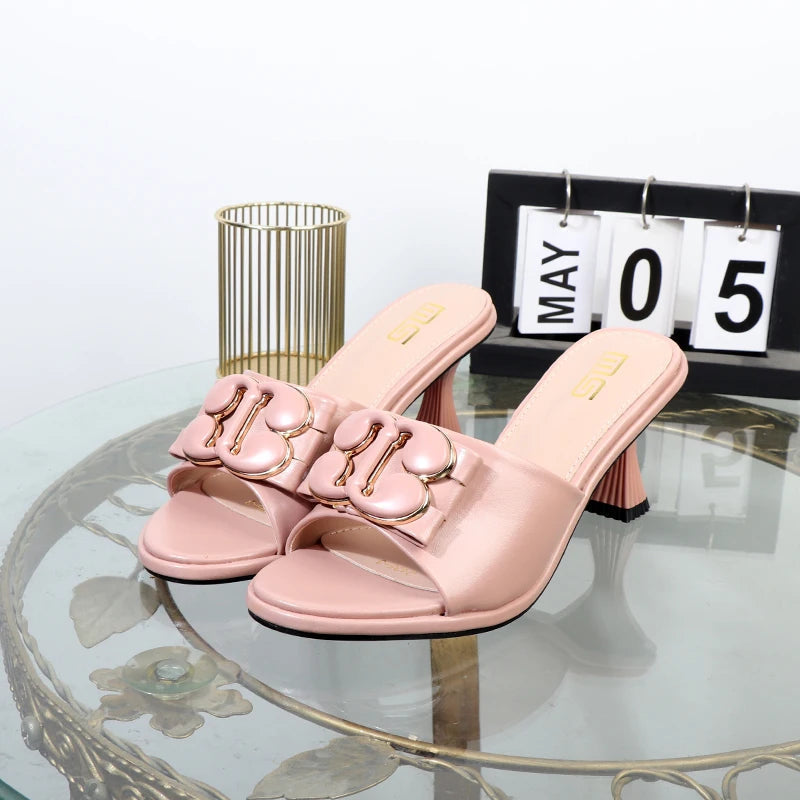 Women’s Summer Sandals With Thin High Heels