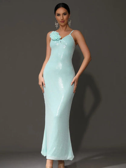 Zoey Sequin Gown Dress