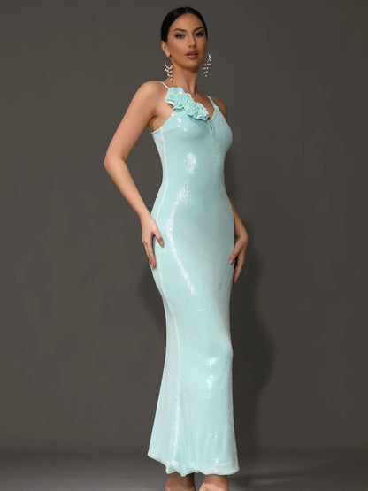 Zoey Sequin Gown Dress