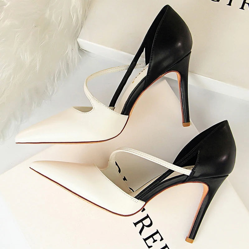 Summer 9.5Cm High Heels Sandals For Women Sexy Party Shoes