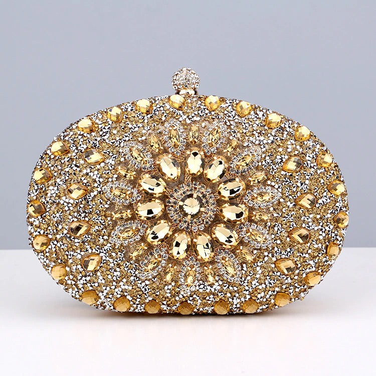 Diamond Encrusted Clutch Bag By Meghan