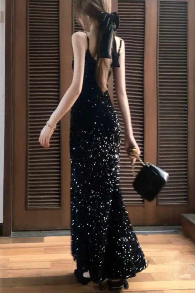 Sequins Mermaid Maxi Dress