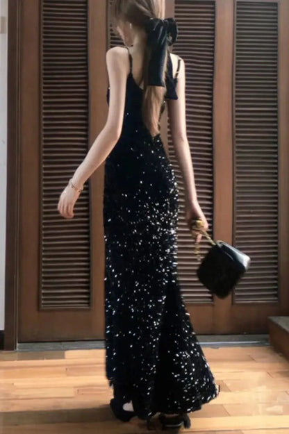 Sequins Mermaid Maxi Dress