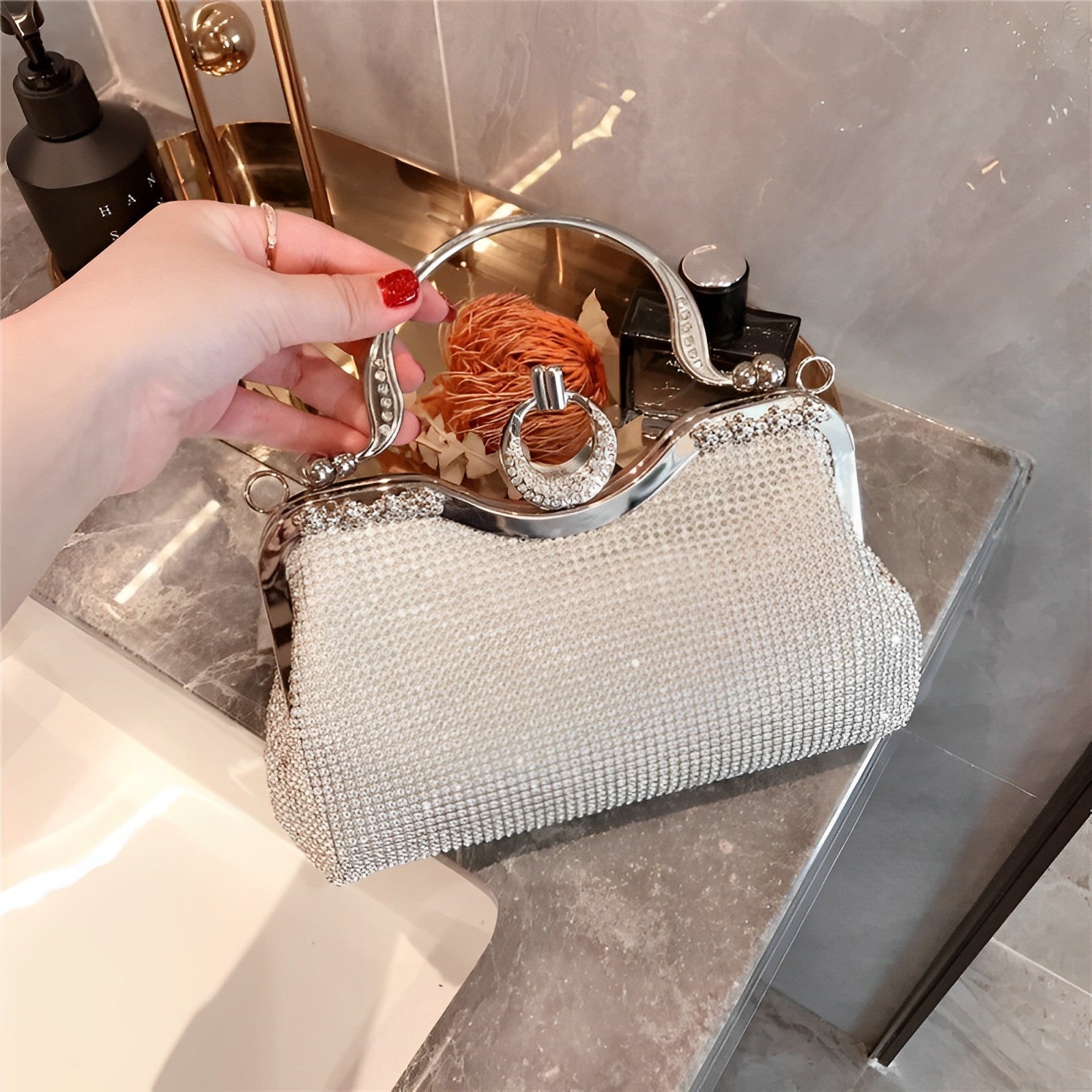 Kirsten Sparkling Diamond Handbag