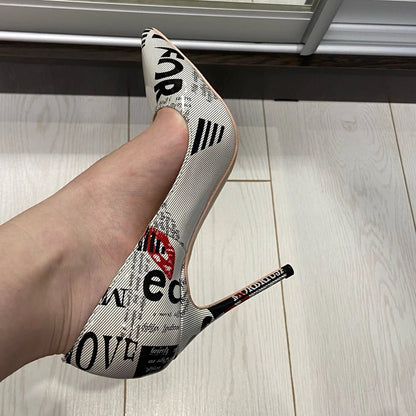 Patent Pointy Toe High Heel Shoes For Women