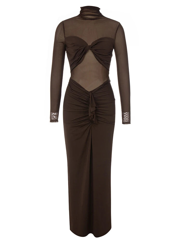 Bethany Mesh Patchwork Dress