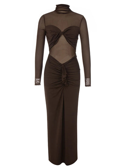 Bethany Mesh Patchwork Dress