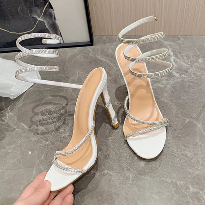 Crystal String Bead Sandals For Women’s Summer Fashion