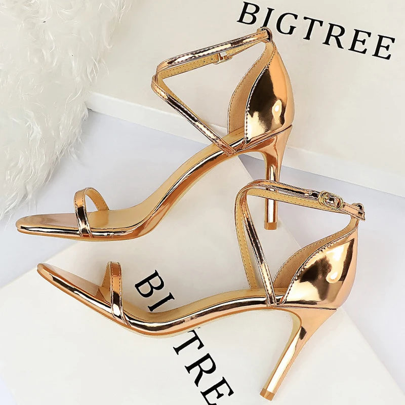Sparkle Sequins Stiletto Heels Women Pumps - 10 Cm Sexy High
