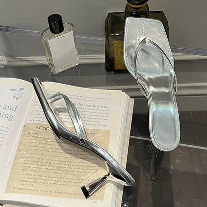 Summer Thin Heels Flip Flops Women Slipper