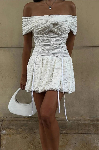 Off Shoulder Mini Dress
