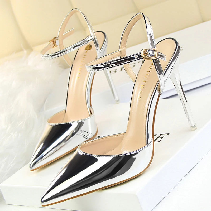 Patent Leather Stiletto Heels For Women - Sexy Party Pumps