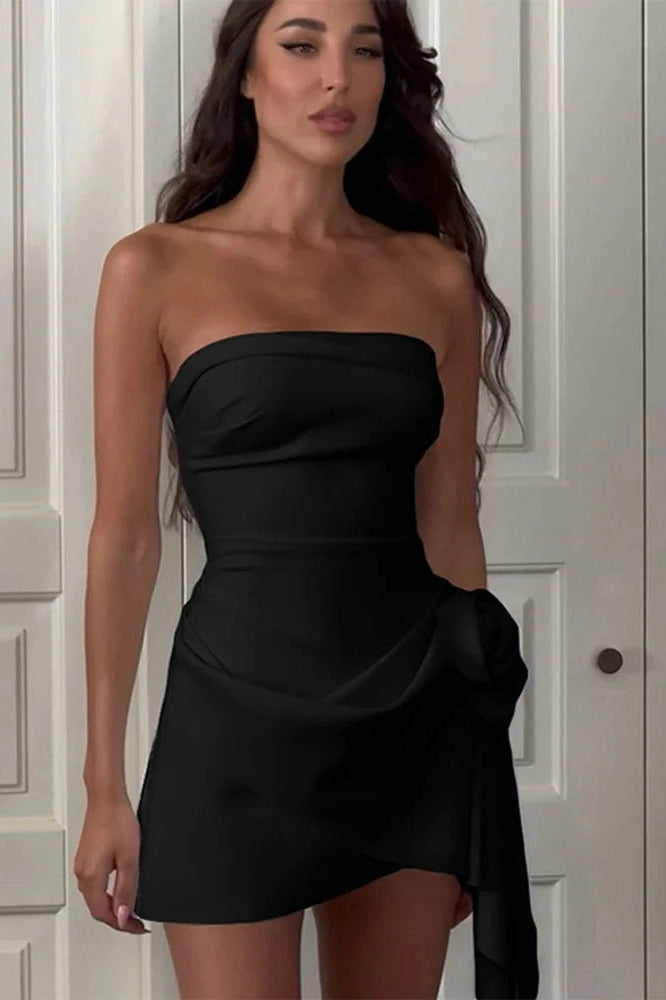 Strapless Sleeveless Bodycon Mini Dress