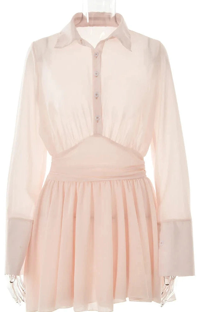 Elegant Loose Fit Mini Dress