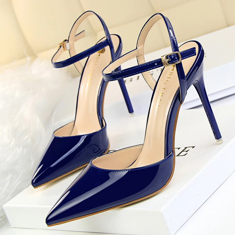 Patent Leather Stiletto Heels For Women - Sexy Party Pumps