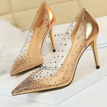 Transparent Stiletto Wedding Shoes For Women