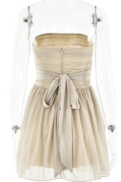 Sleeveless Zipper Mini Dress