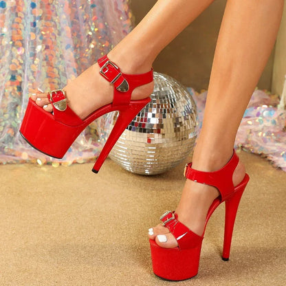Peep Toe Ultra High Heels Sandals For Women
