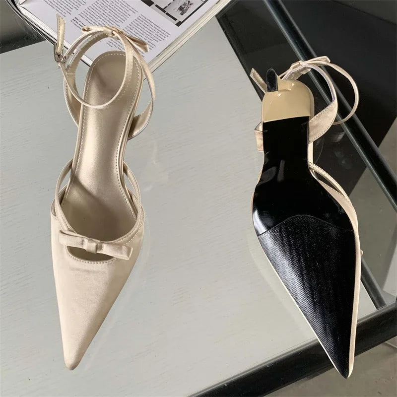 Ankle Buckle Strap Women Pumps Sandals With Thin Heels