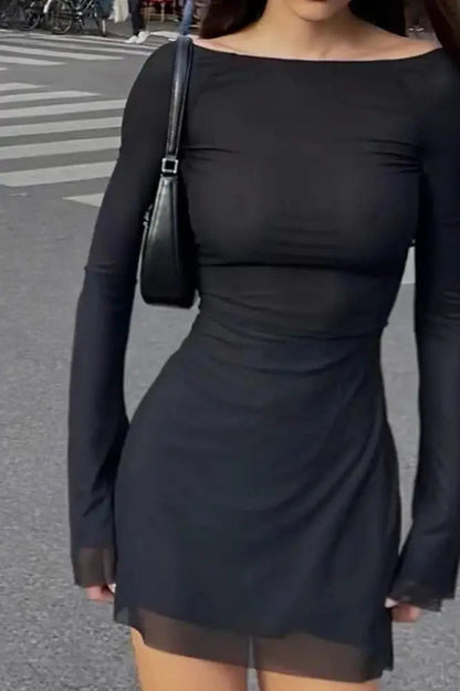 Mesh Mini Dress