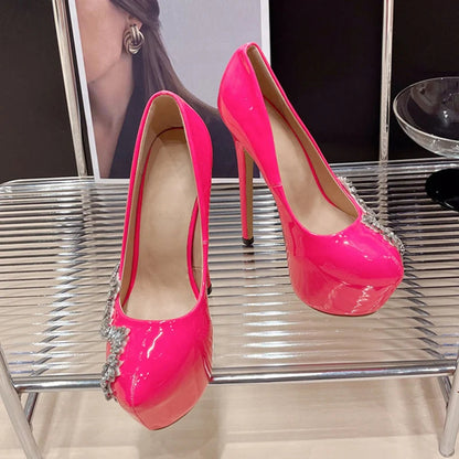 Pink High Heels Women Pumps