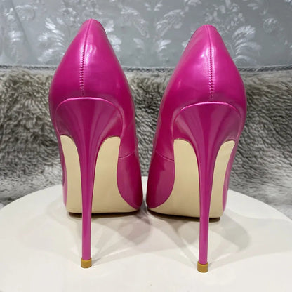 Fusion Pink Pointy Toe High Heel Shoes For Women