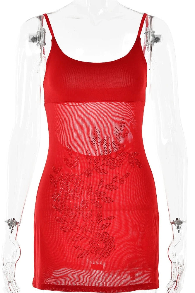 Backless Spaghetti Strap Mini Dress