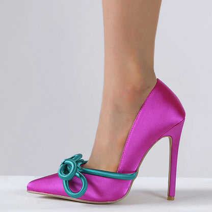 Silk Butterfly-Knot Women Pumps