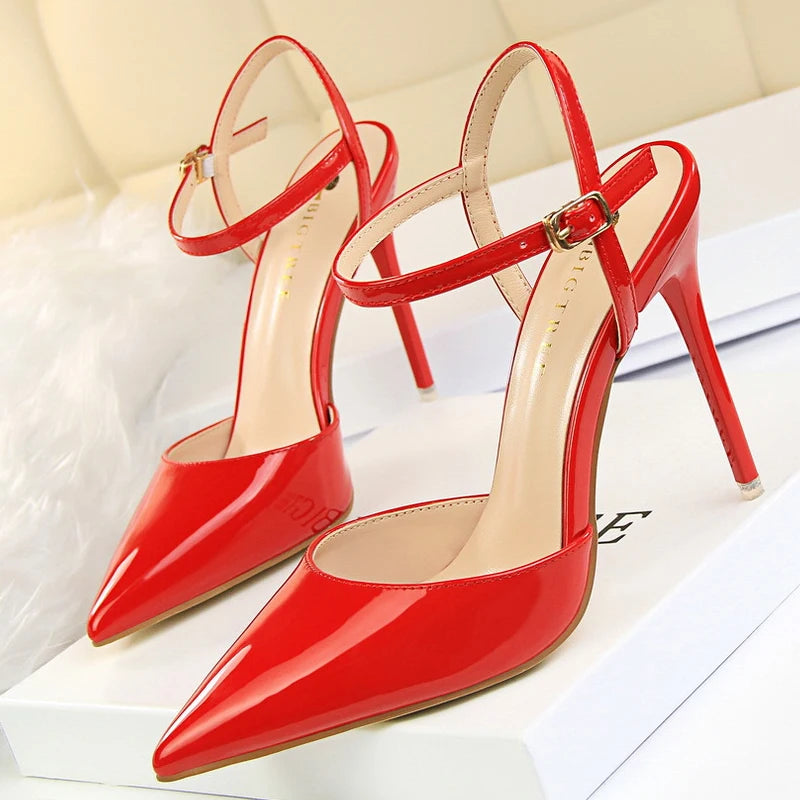 Patent Leather Stiletto Heels For Women - Sexy Party Pumps