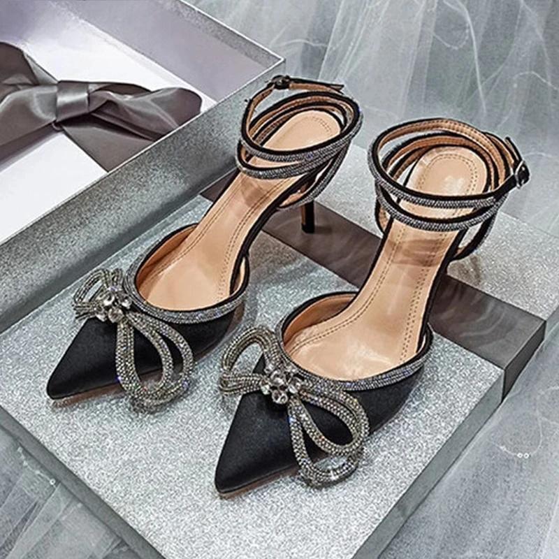Summer Style PVC Transparent Pumps with String Beadbowknot for Women High Heels