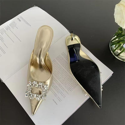Spring Gold Silver Fashion Women Slipper / 36