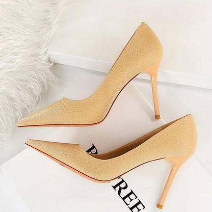 Fashion Office Pumps Gradient Color High Heels 869-1-Apricot9 / 34