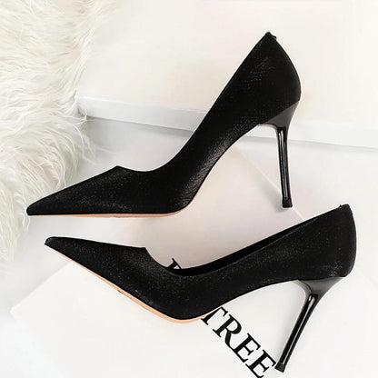 Fashion Office Pumps Gradient Color High Heels 869-1-Black / 34