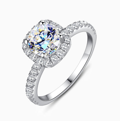 Verano Square Halo Band Silver / 6