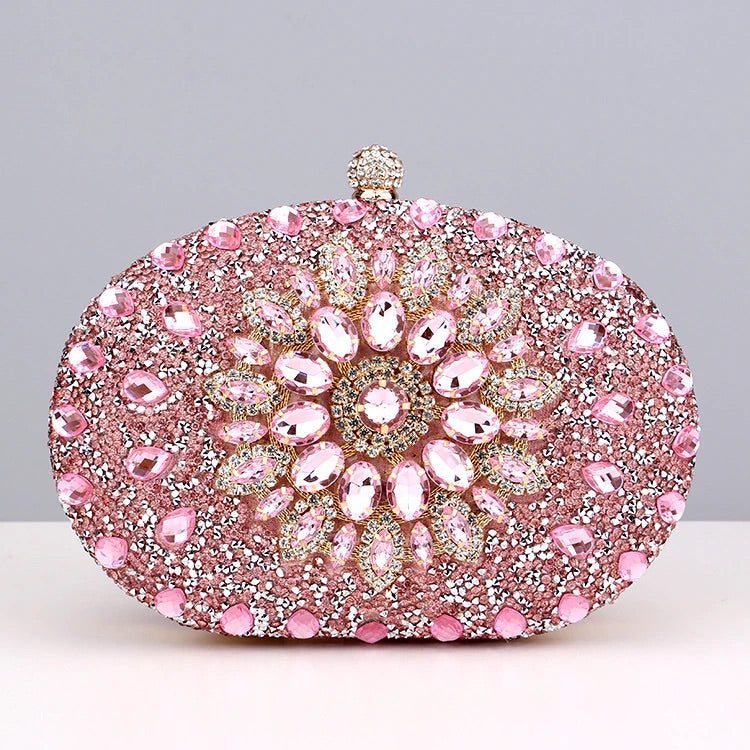 Diamond Encrusted Clutch Bag By Meghan