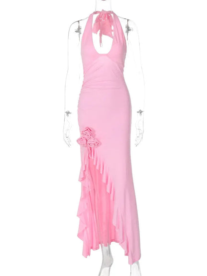 Lyrica Halter Corsage Dress