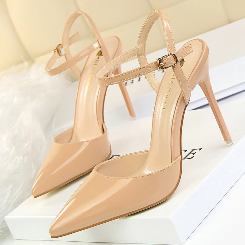 Patent Leather Stiletto Heels For Women - Sexy Party Pumps