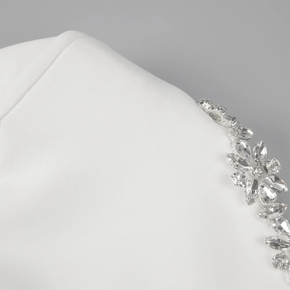 Illyria Long Sleeve Rhinestone A Line Dress